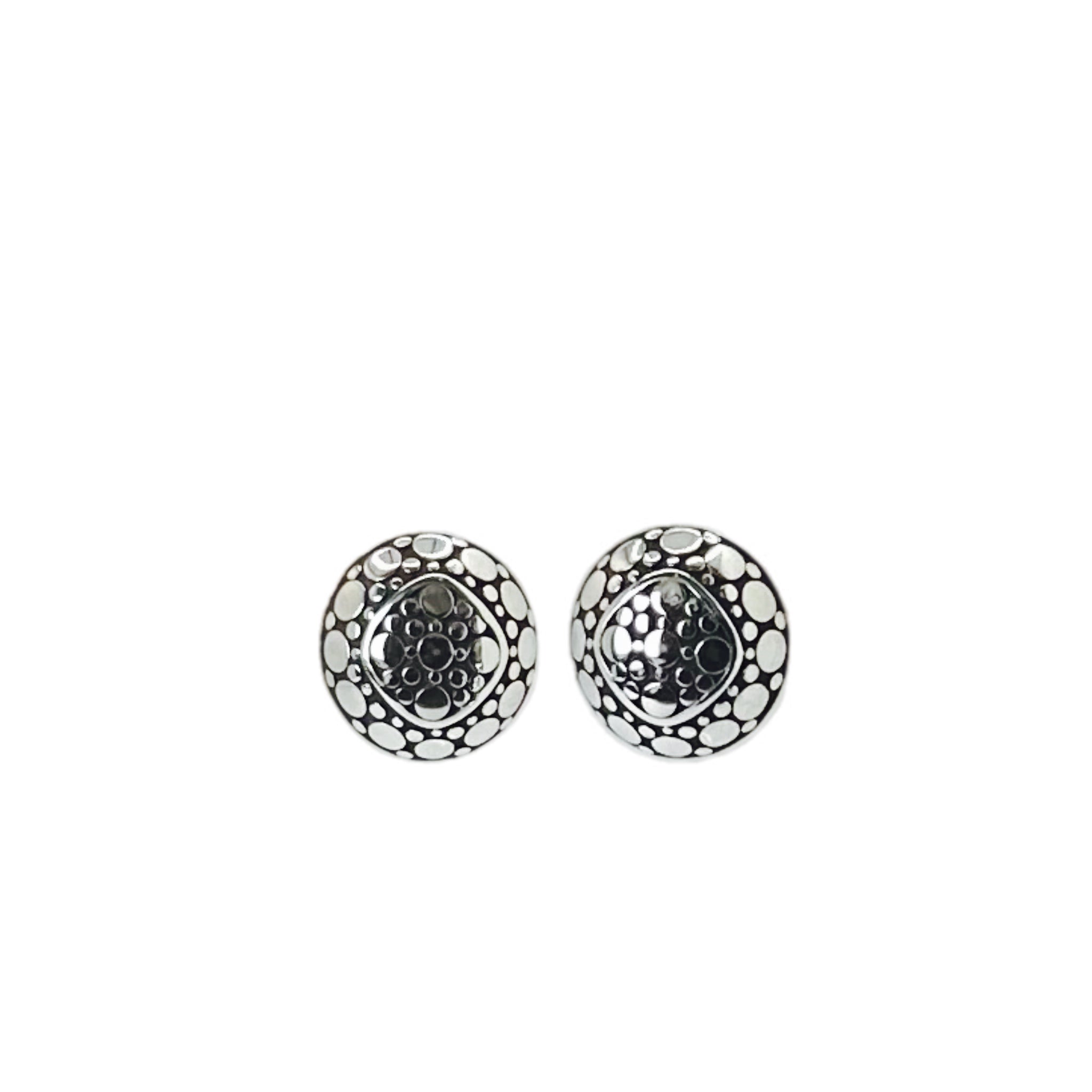 John Hardy sterling silver dot earring