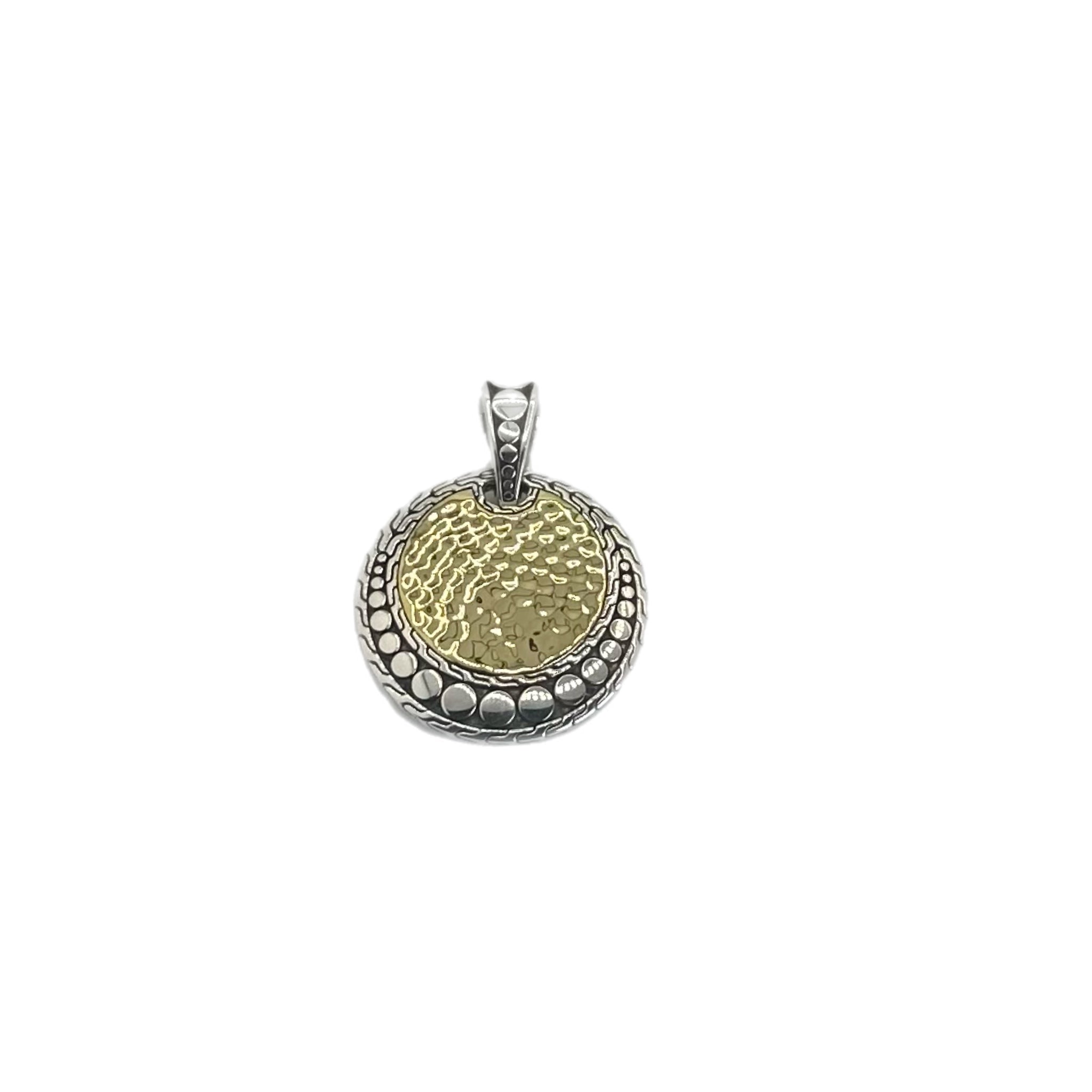 John Hardy Dot Pendant, Gold, Sterling Silver