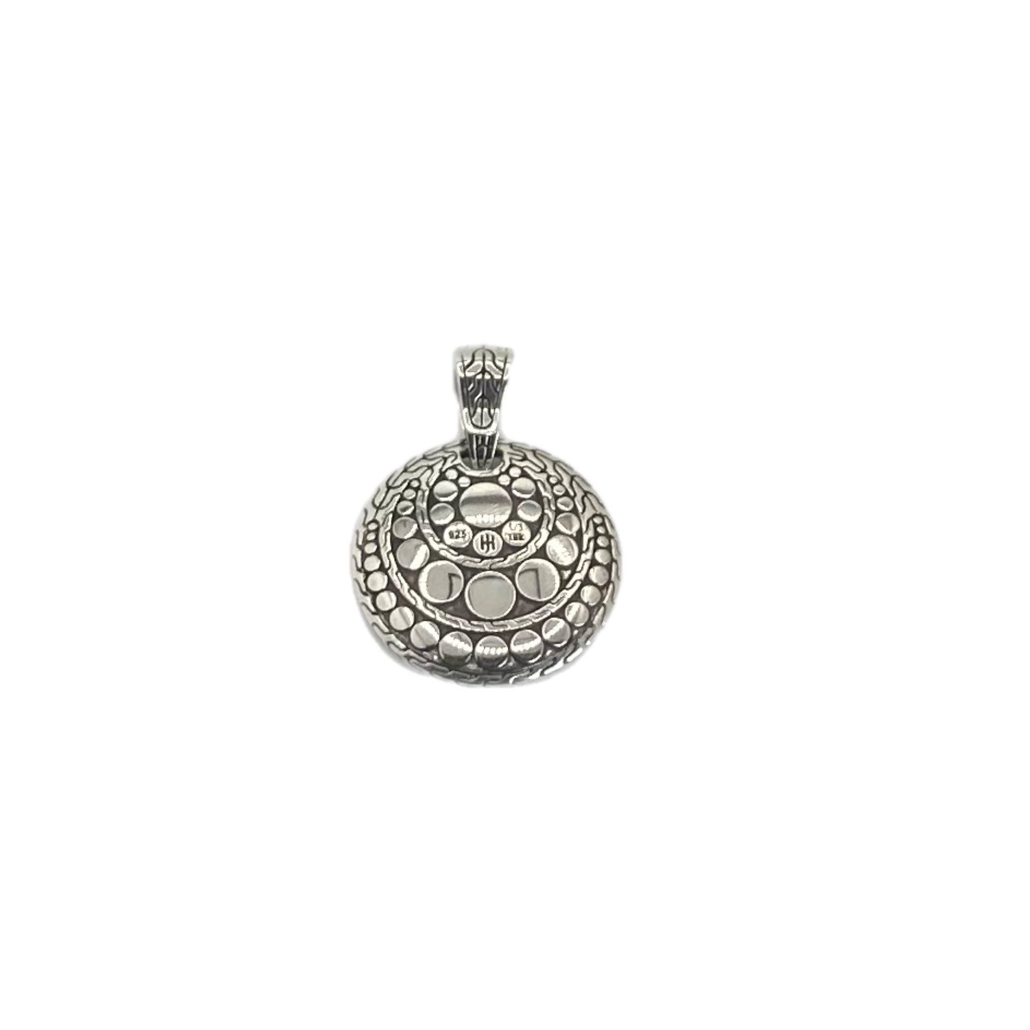 John Hardy Dot Pendant, Gold, Sterling Silver