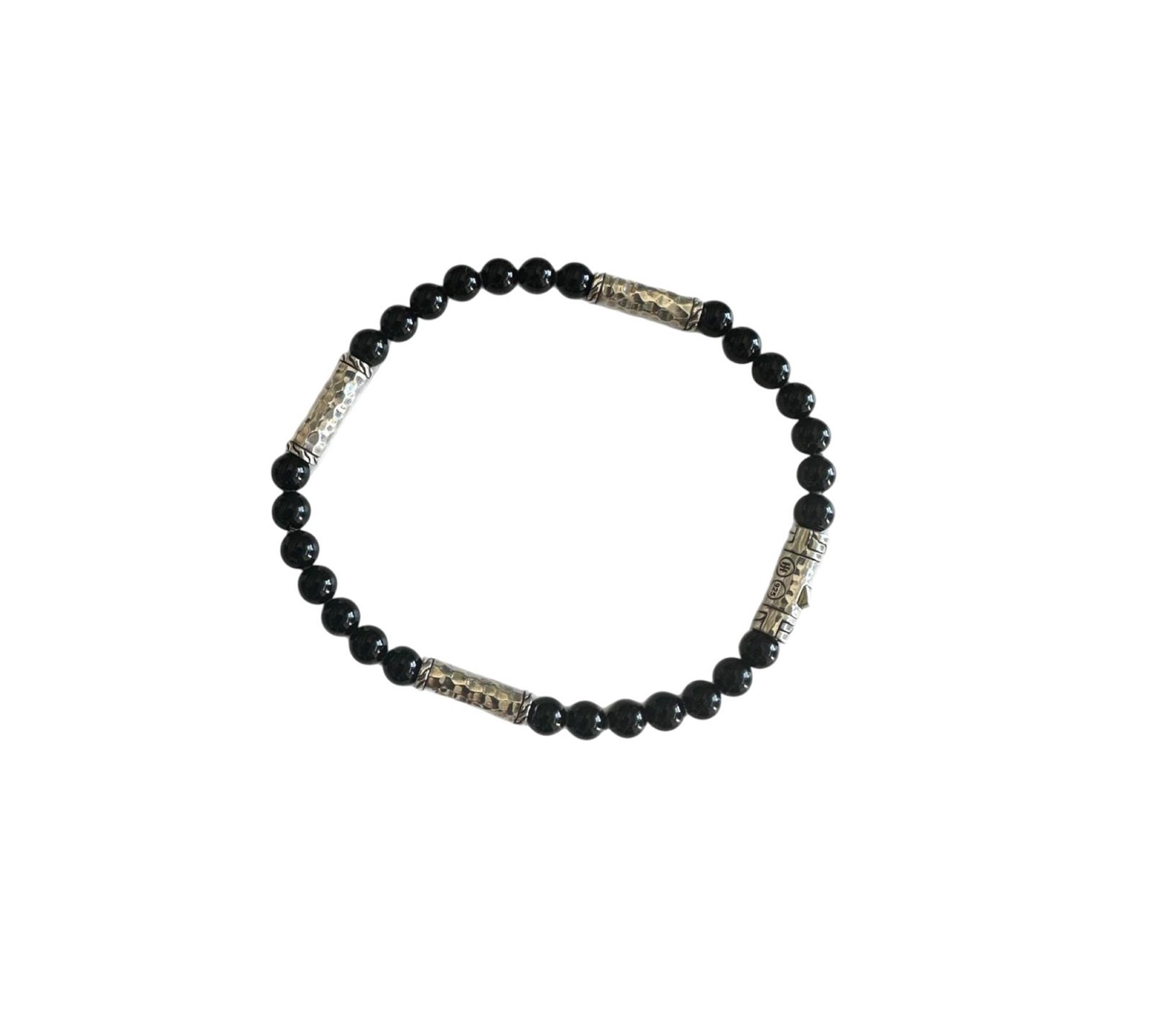 John Hardy Classic Chain Black Onyx Bead Bracelet