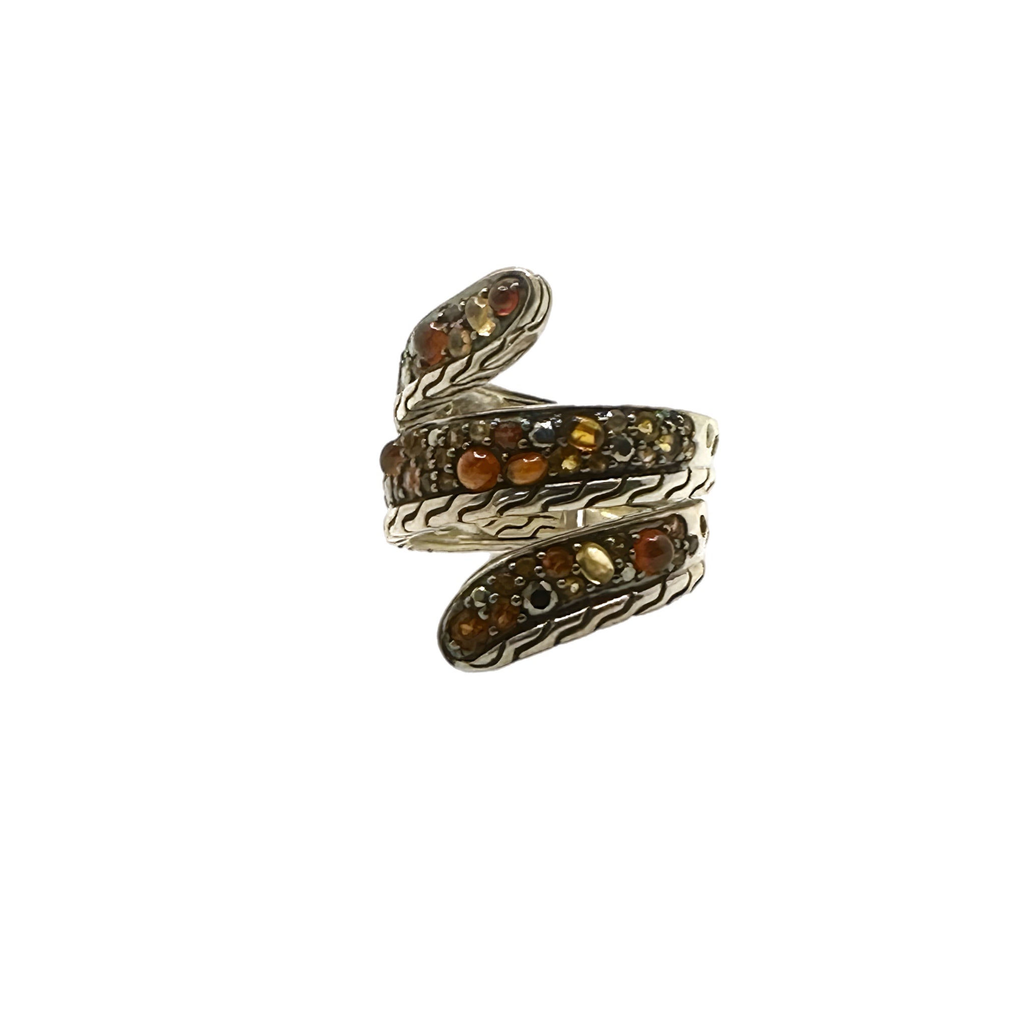 John Hardy Classic Chain Ring Citrine Gemstones