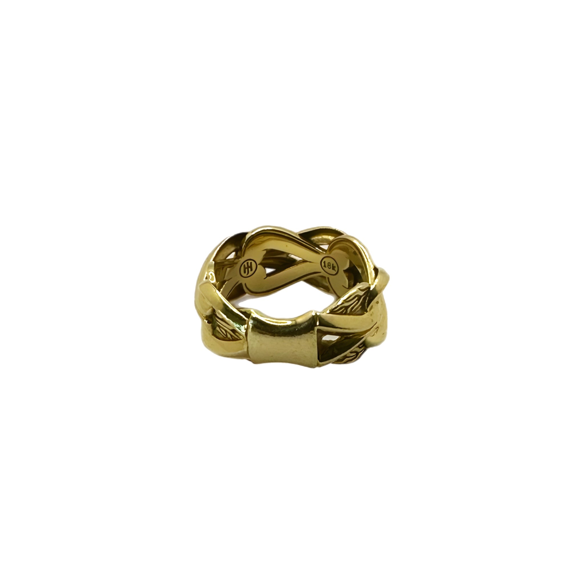 Icon Chevron Crossover Ring, Gold, 4.5MM