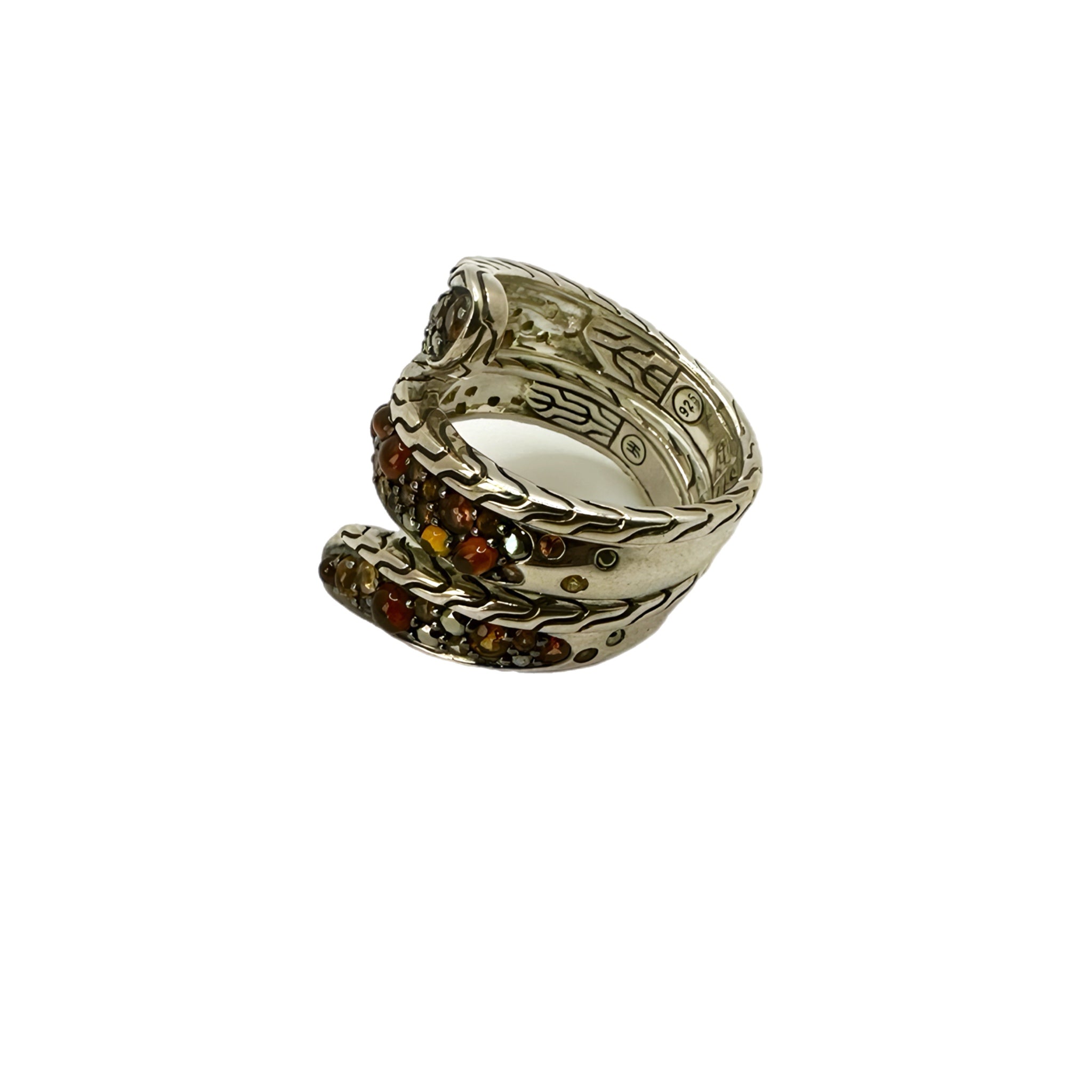 John Hardy Classic Chain Ring Citrine Gemstones